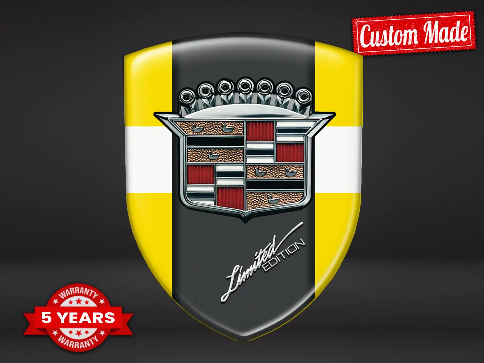 Cadillac Emblemas Auto Personalizados Pro Máximo Diseño Estilizado ST
